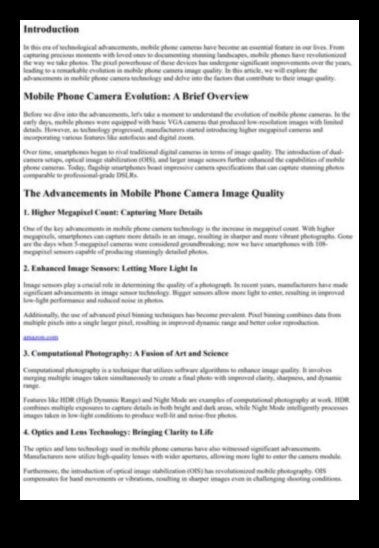 قوة البكسل: إطلاق العنان لتقنيات التصوير الفوتوغرافي المتقدمة