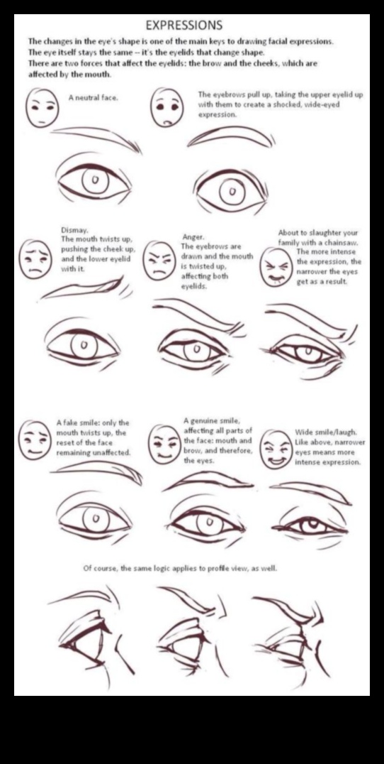 تشريح التعبير: نقل العاطفة في رسومات الحياة