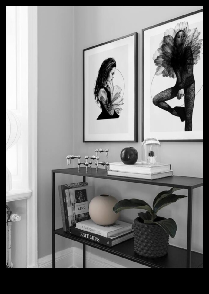 أبيض وأسود كلاسيكي خالد 5 ديكور باللونين الأبيض والأسود للأناقة الخالدة