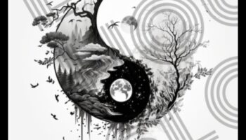 التناغم بين الأسود والأبيض: تحقيق التوازن في فن الحبر