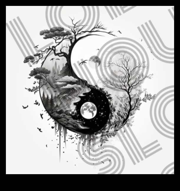 التناغم بين الأسود والأبيض: تحقيق التوازن في فن الحبر