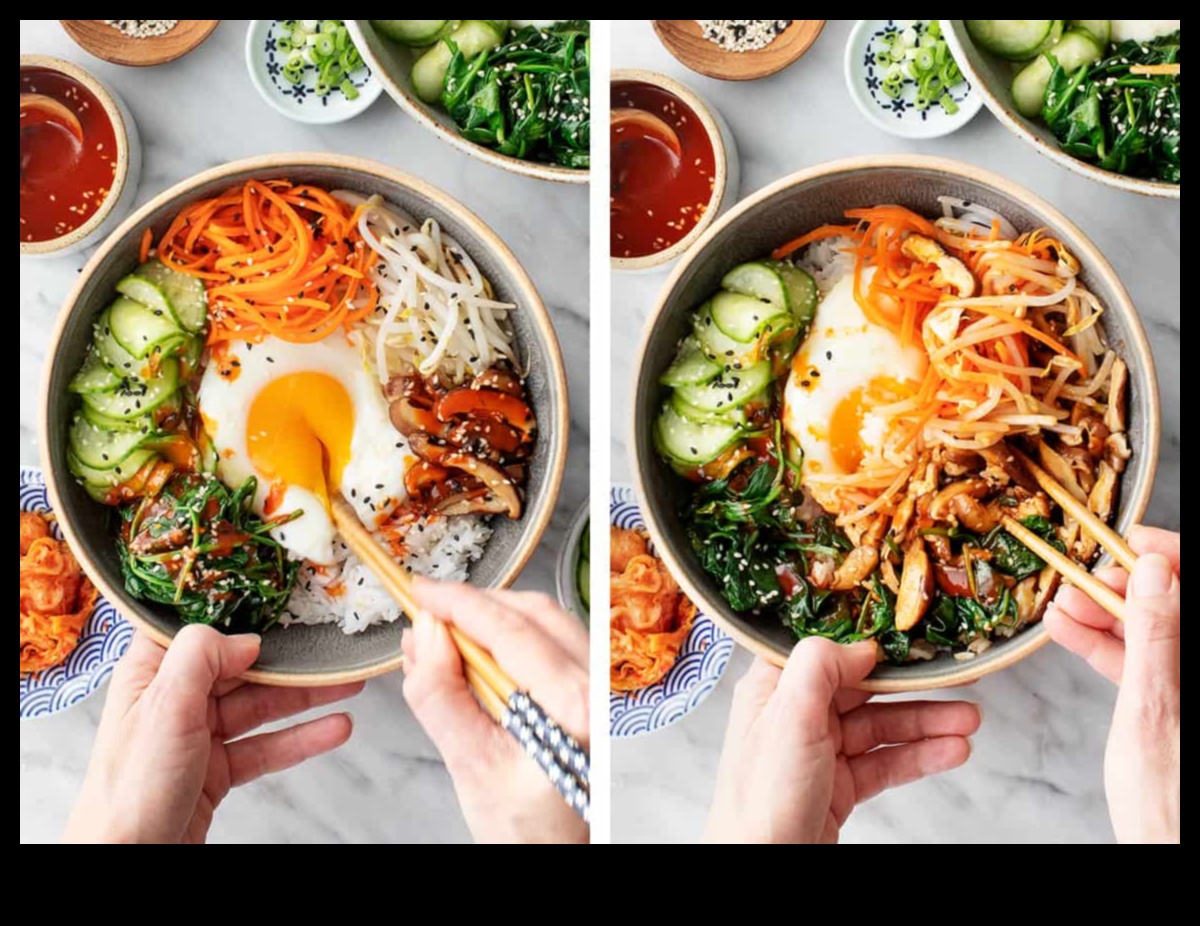 بيبيمباب بليس: دليل لإبداعات وعاء الأرز الكوري 5 Bibimbap Bliss: اكتشف إتقان إبداعات وعاء الأرز الكوري