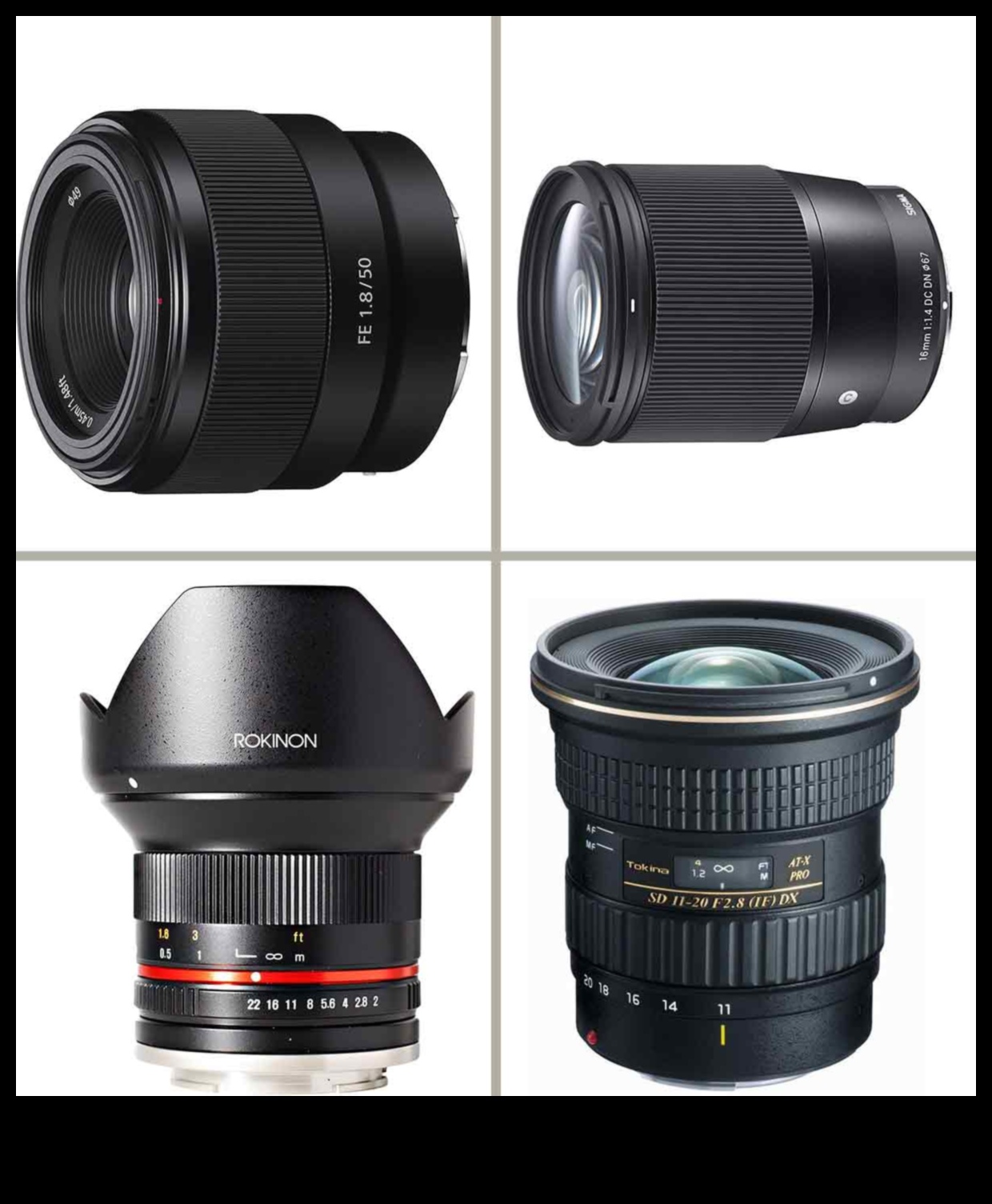 أساطير الإضاءة المنخفضة: أداء فائق في العدسات الأولية