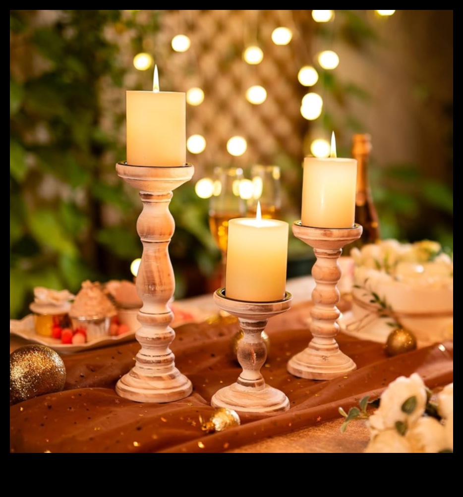 حاملات الشموع الخشبية: صناعة الإضاءة المحيطة لمنزلك