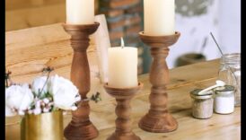حاملات الشموع الخشبية تحميل طبيعية ورائعة لمنزلك 5 حاملات الشموع الخشبية: صناعة الإضاءة المحيطة لمنزلك