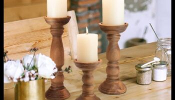 حاملات الشموع الخشبية: صناعة الإضاءة المحيطة لمنزلك