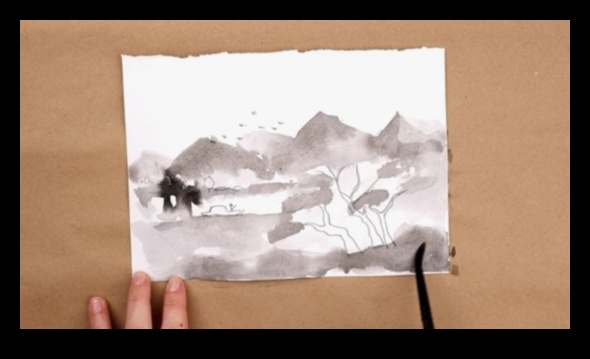 رسم الظلال بالحبر: تقنيات التأثيرات الدرامية