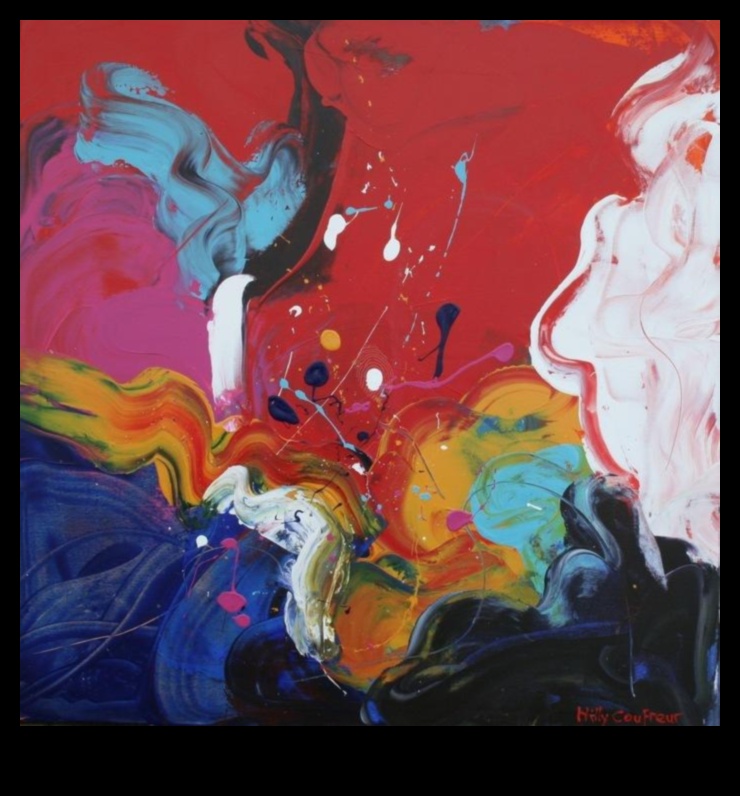 الانطباعات المجردة: نقل الحالة المزاجية من خلال التعبير الفني