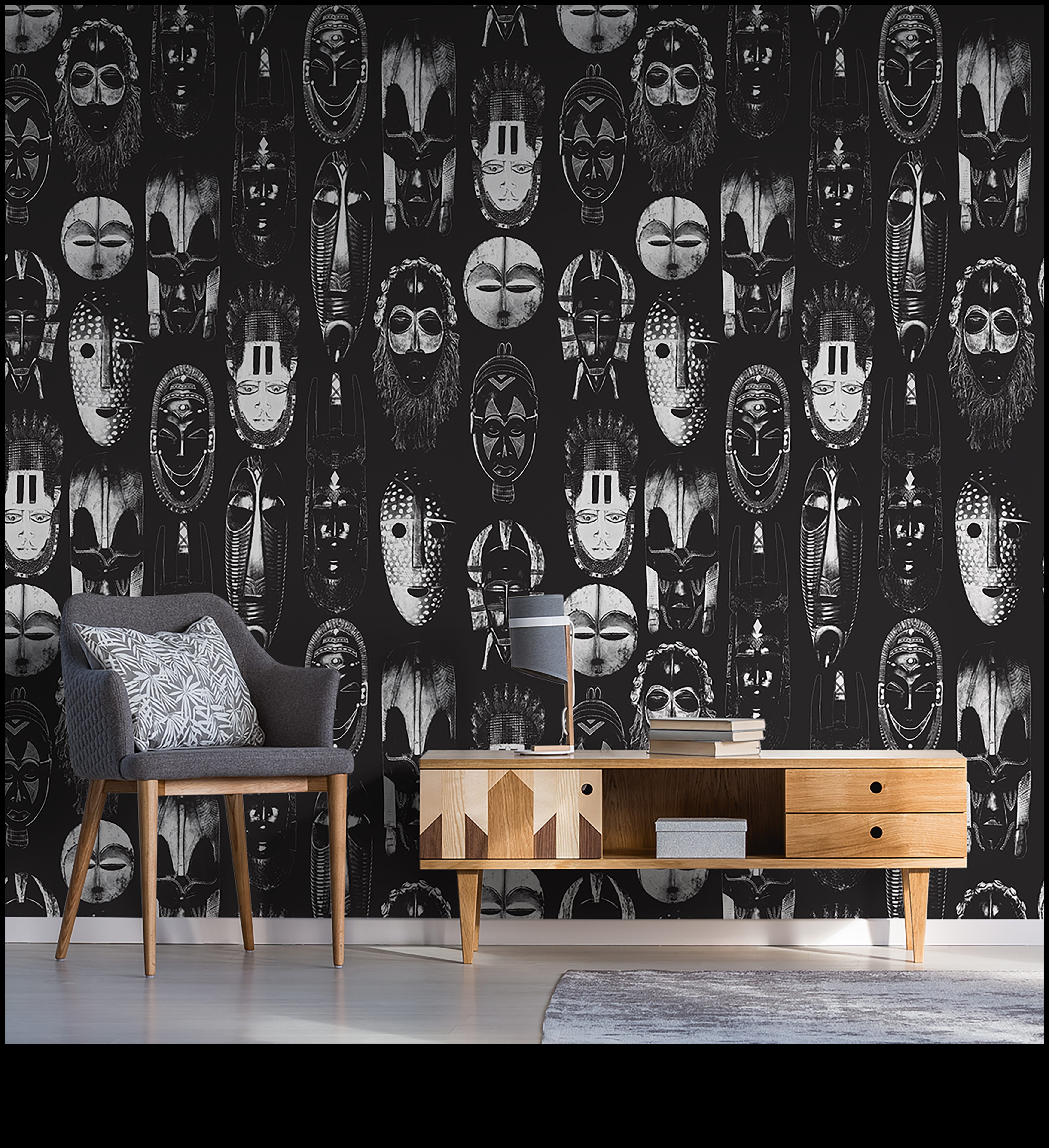 أبيض وأسود كلاسيكي خالد 1 ديكور باللونين الأبيض والأسود للأناقة الخالدة